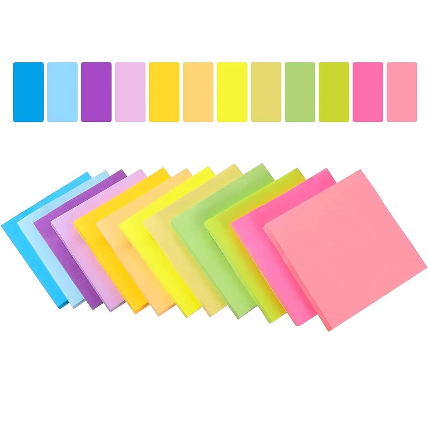 6 pcs fluorescent color 3*3inch Sticky Note Posted It Note Pads