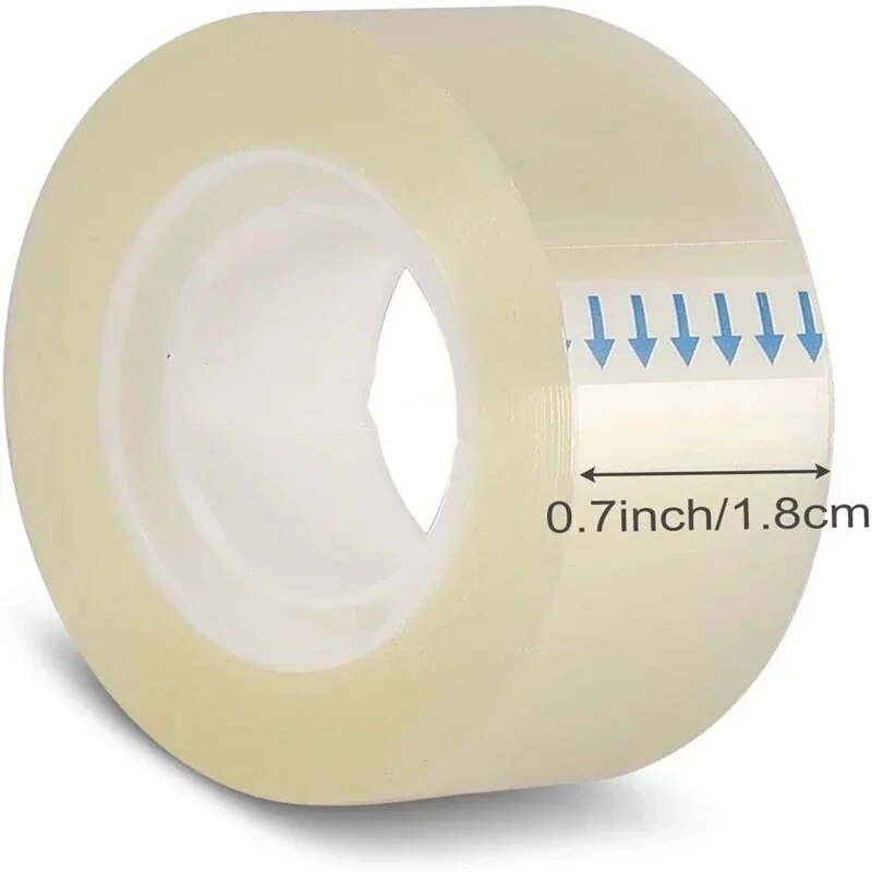 5/1 Roll Transparent Tape 18mm Non-marking Repair Tape DIY Packaging