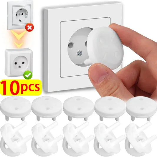 White Electrical Safety Socket Protective Cover Baby Care Safety Guard